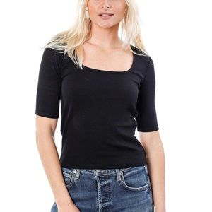 Marine Layer Lexi Rib Square Neck Top